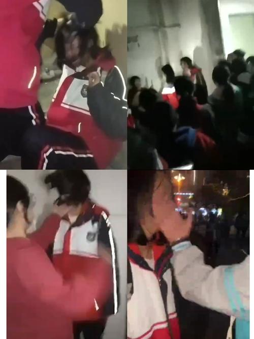 中学走廊转角围观欺凌现场