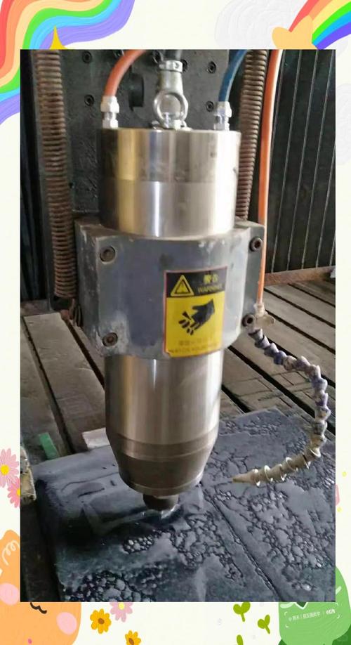 石材雕刻机车间主轴抱轴故障现场