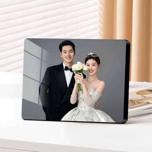 婚纱照水晶摆台透明厚度对比