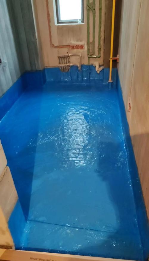 卫生间防水施工四件套材料摆放实景图