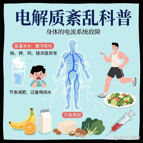 人体电解质平衡日常状态示意图