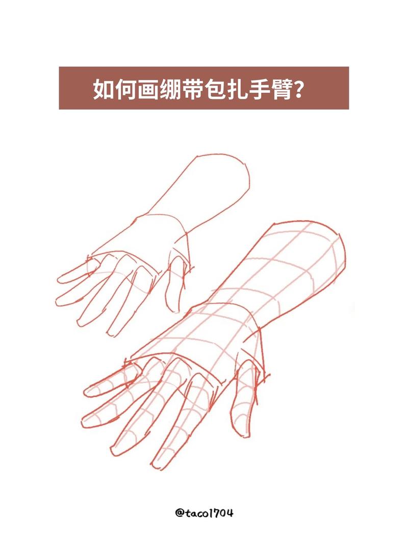绘画手腕固定姿势示意图