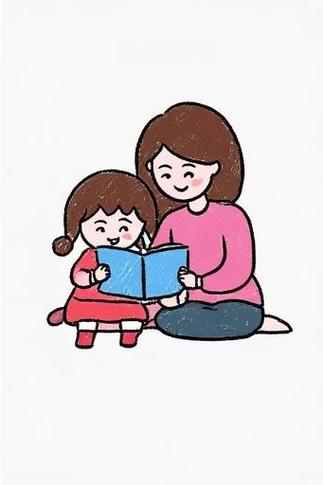 幼儿园孩子围坐阅读无字绘本情景