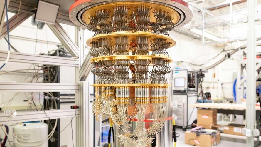 量子计算机逻辑量子比特纠错实验装置照片
