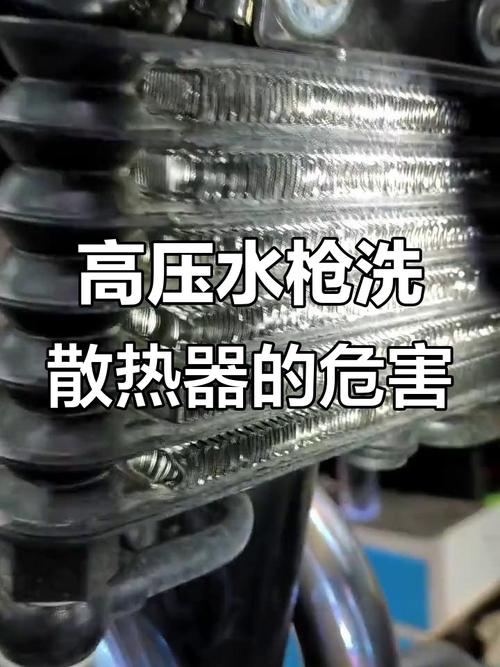 清理的时候别拿高压水枪怼，冲错了直接废半片散热器