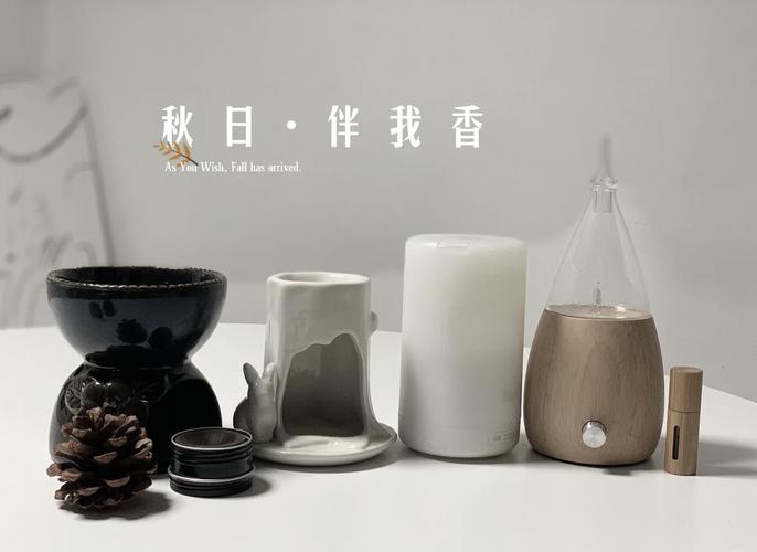 柑橘精油扩香器在阳光照耀的窗台