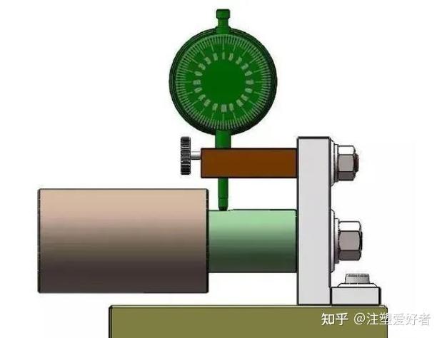 减速机安装同轴度百分表测量图