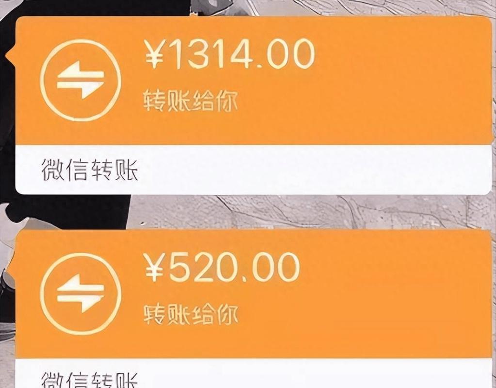 情侣同居共同购房微信转账记录