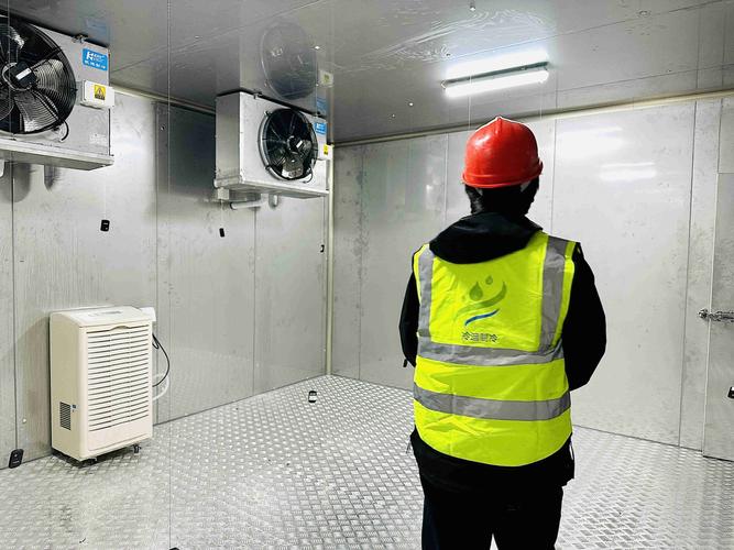 工业叉车电池组冷库低温测试现场