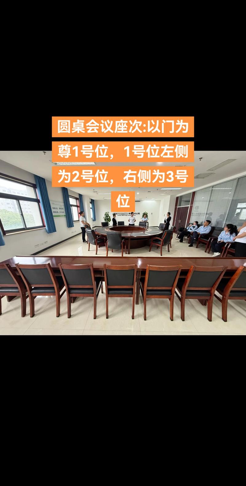 仲裁庭内部布置 圆形桌 仲裁员 当事人席位
