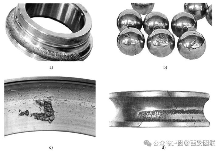 轴承疲劳剥落滚道表面放大图