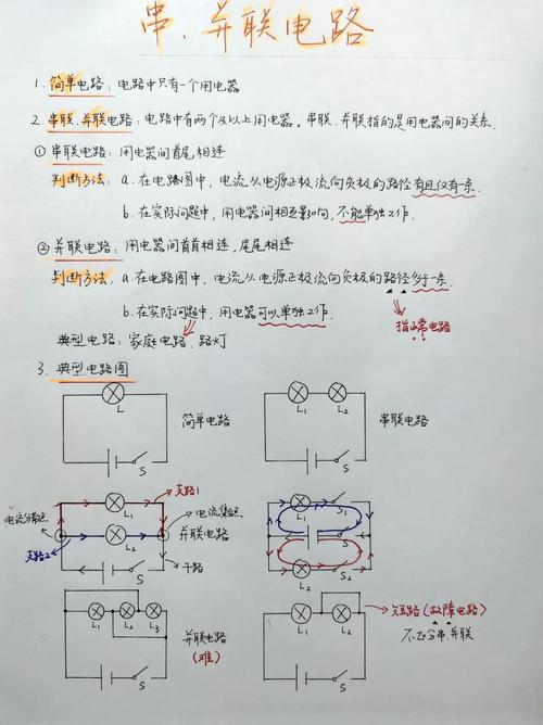2024中考物理简单电路串联易错题示例图
