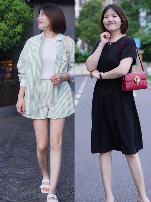 微胖女生夏季穿搭错误正确对比图