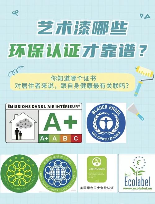 墙面漆十环认证与法国A+标识实拍对比图