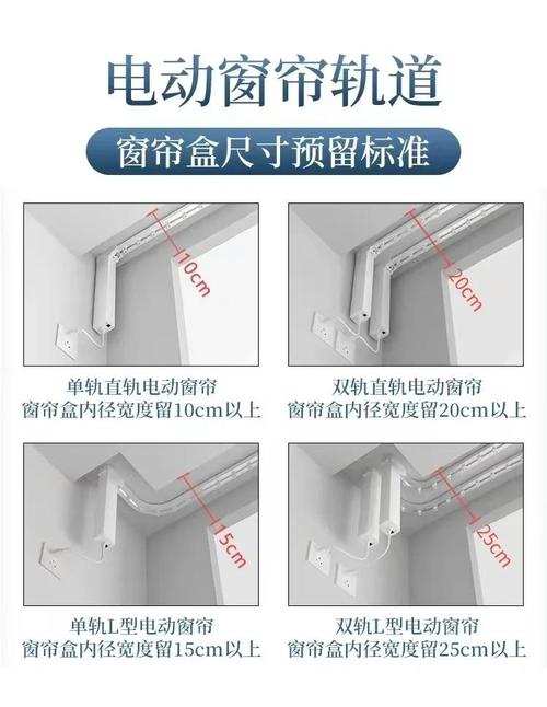 智能窗帘电机预留尺寸图