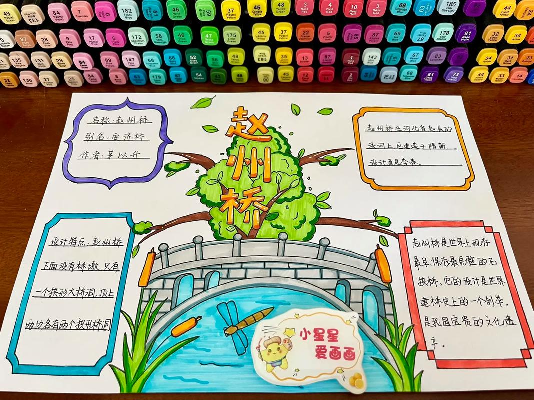 小学生语文课赵州桥项目作业展示
