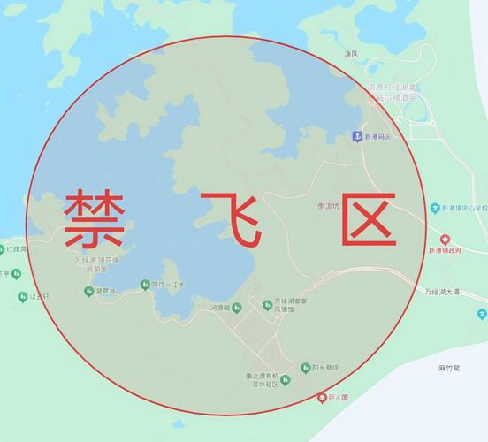 国内民用无人机禁飞区域划分示意图
