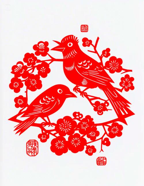 南漳剪纸传统喜花成品作品展示