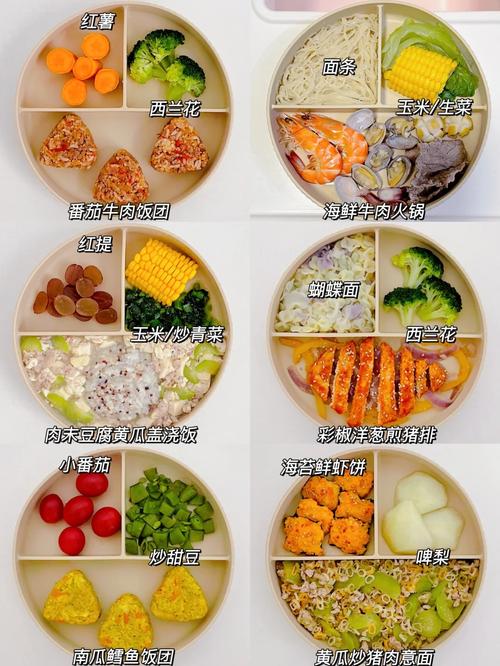 家常儿童均衡膳食搭配菜市场菜篮实拍