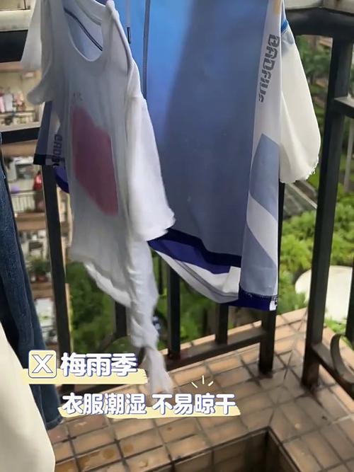 梅雨季阳台晾了三天还没干透的棉质衣服
