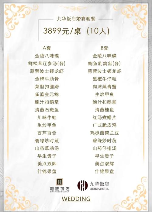婚宴菜单实物对比,高档婚宴菜与低档婚宴菜差异显著