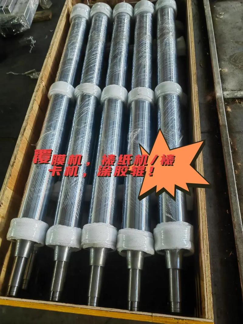 覆膜机胶辊表面粗糙度检测车间实拍