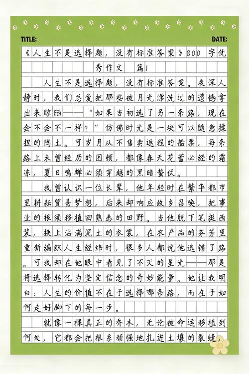 没标准答案的题