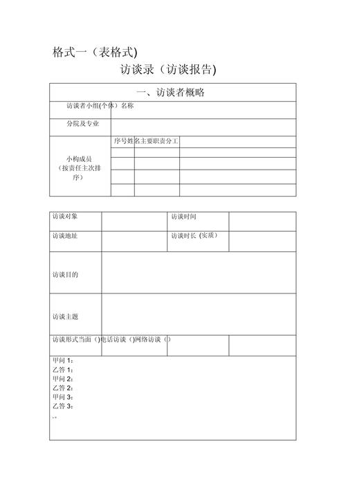民商事诉讼合法访谈录音整理规范表