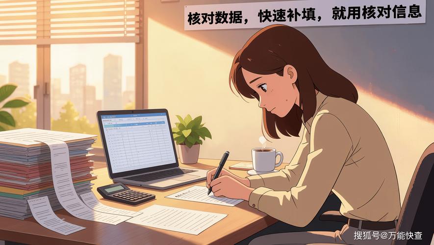 内容创作者核对信息来源手稿
