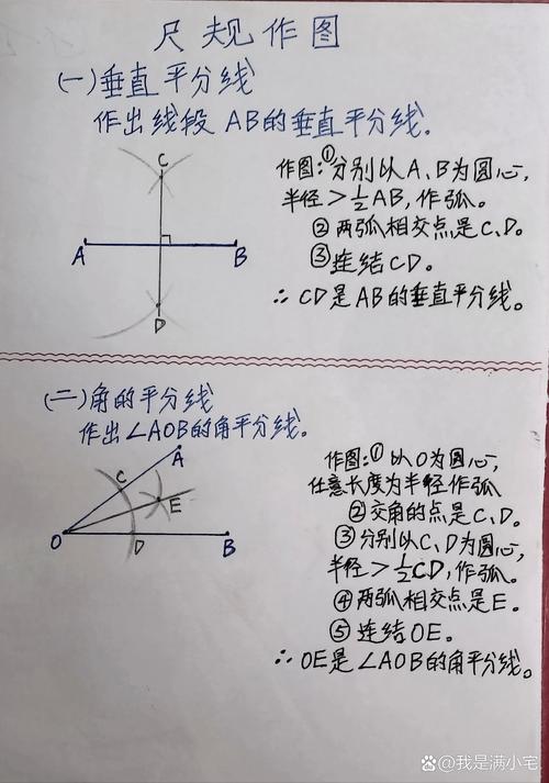 小学数学几何作图标准示例图