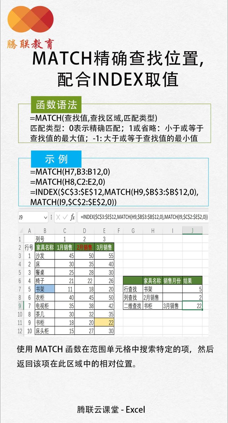INDEX MATCH组合查找示例