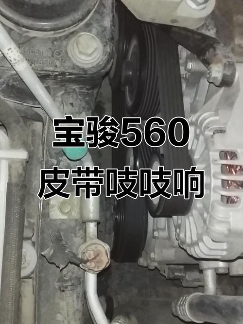 车主蹲在车旁冷车启动听机舱皮带异响
