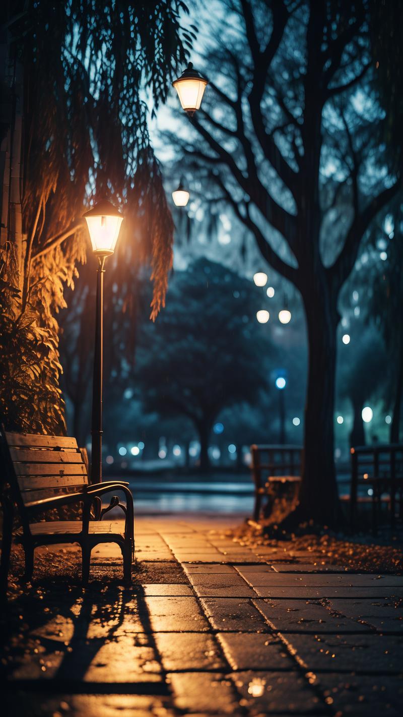 深夜的长椅有治愈力