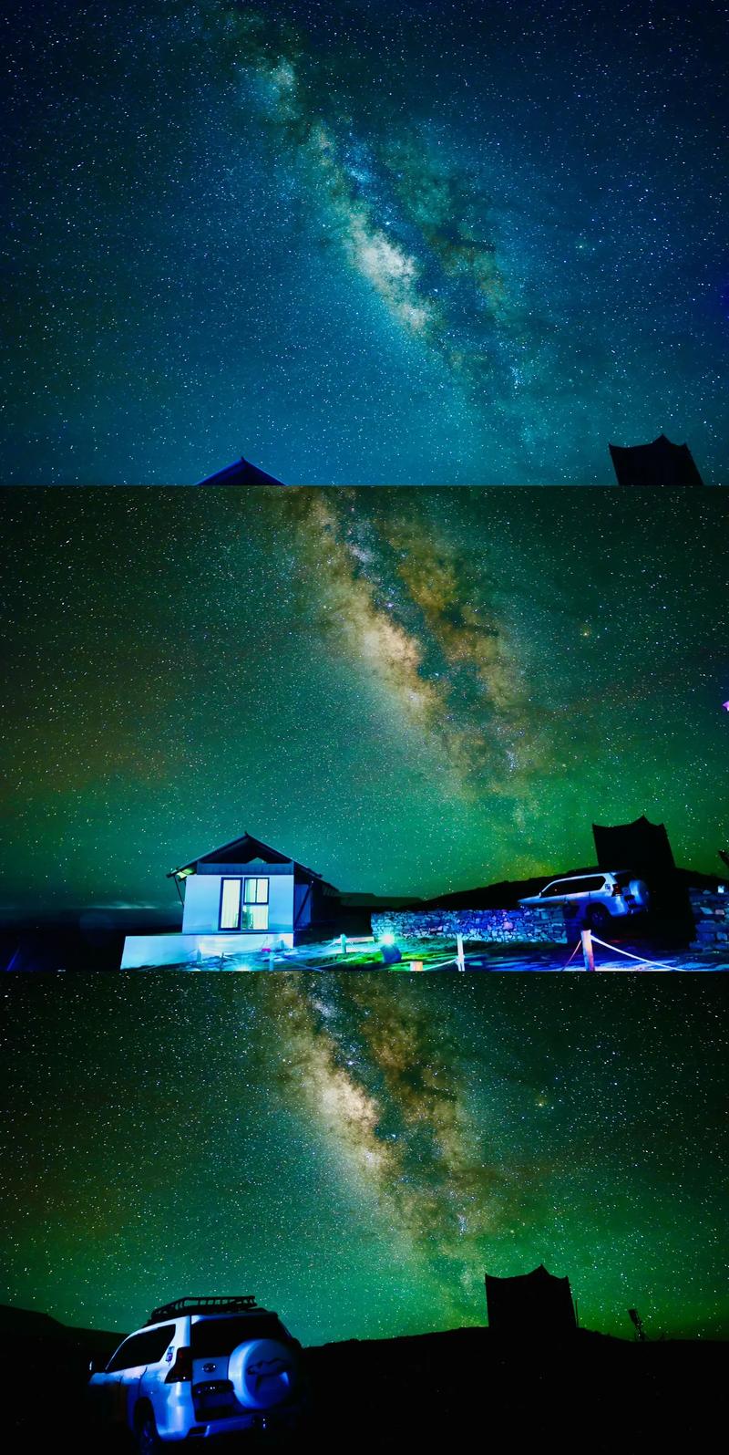 冲古寺栈道银河夜景