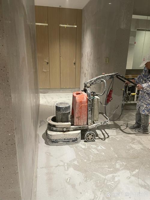 石材结晶抛光研磨机打磨大理石地面图
