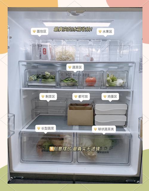 分类密封好的家用冰箱剩饭收纳