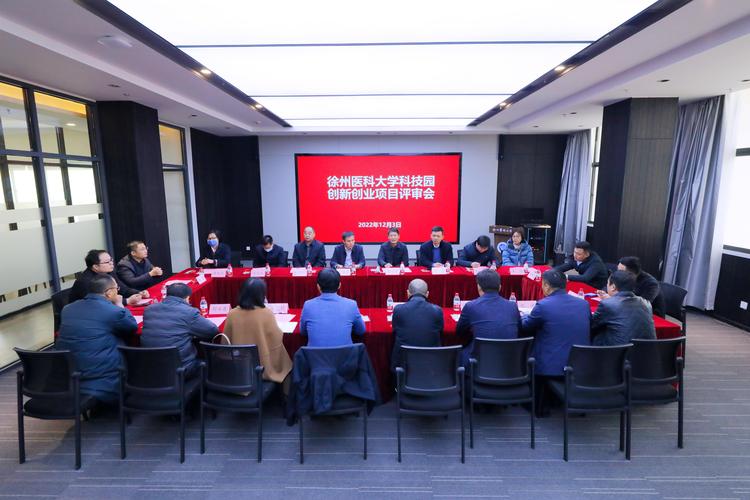科技企业跨部门创新项目评审会现场