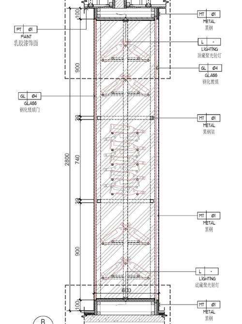 隔断柜验收重点细节标注图