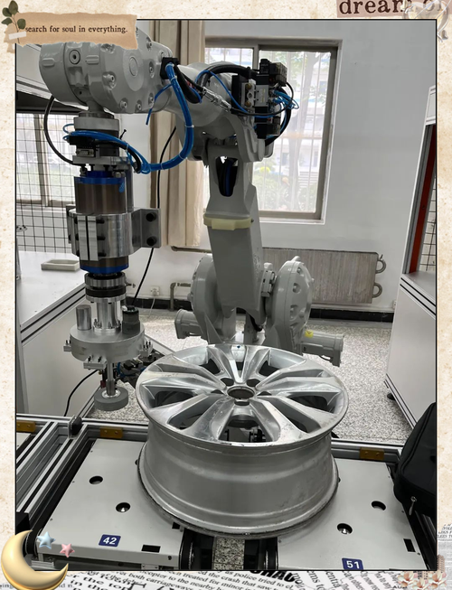 打磨机械手柔性力控系统加工金属工件