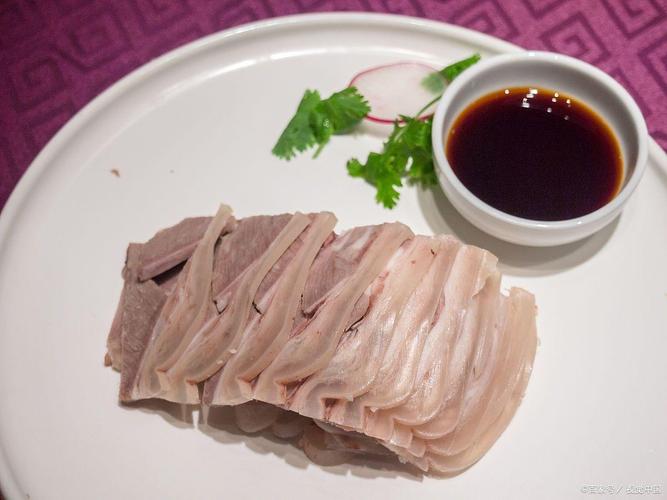 白切羊肉特写