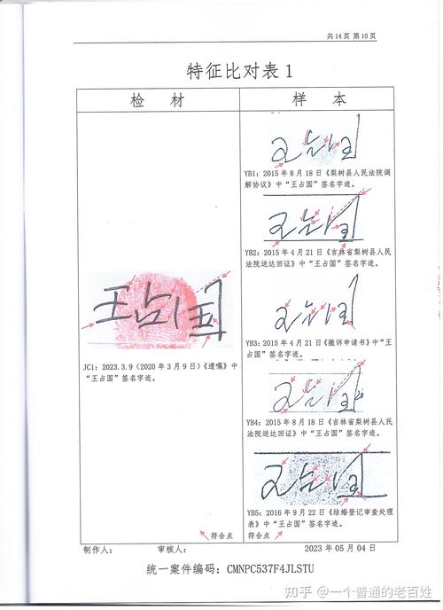司法鉴定中心笔迹对比样本