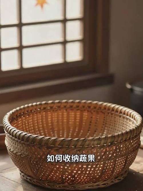 厨房干燥台面藤编垫摊放新鲜鲜果实拍