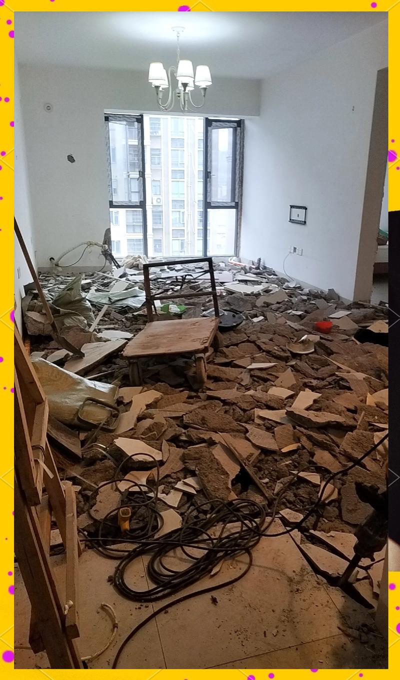 旧房翻新局部拆改施工现场图