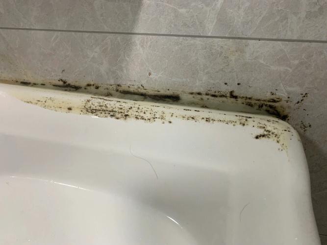 卫生间洗手台存放的发霉过期护肤品实拍