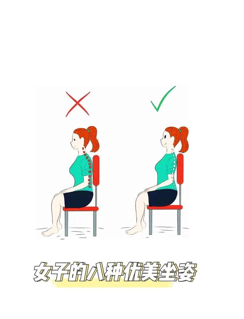 正确坐姿臀部位置示意图