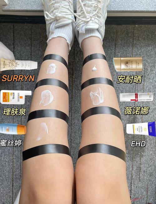 户外运动防晒霜质地对比图