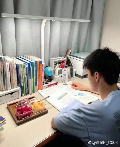 高三考生志愿填报书桌场景