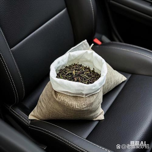干绿茶装棉布袋车内除味实拍