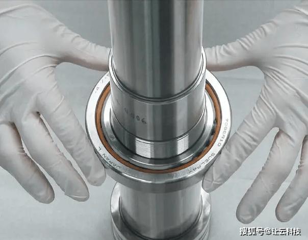 SKF品牌水泵电机轴承安装细节图