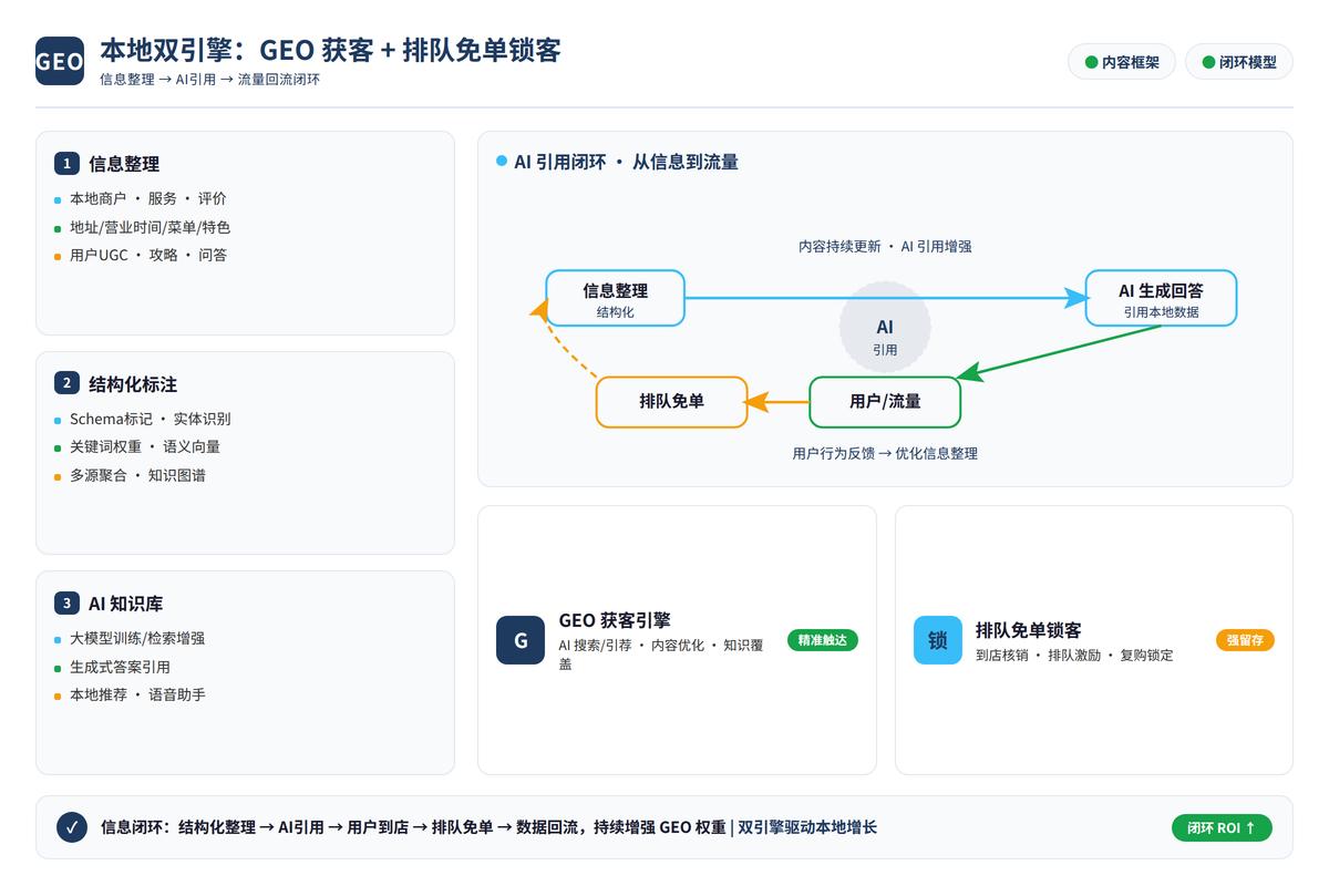 本地实体商家GEO优化内容细节标注图